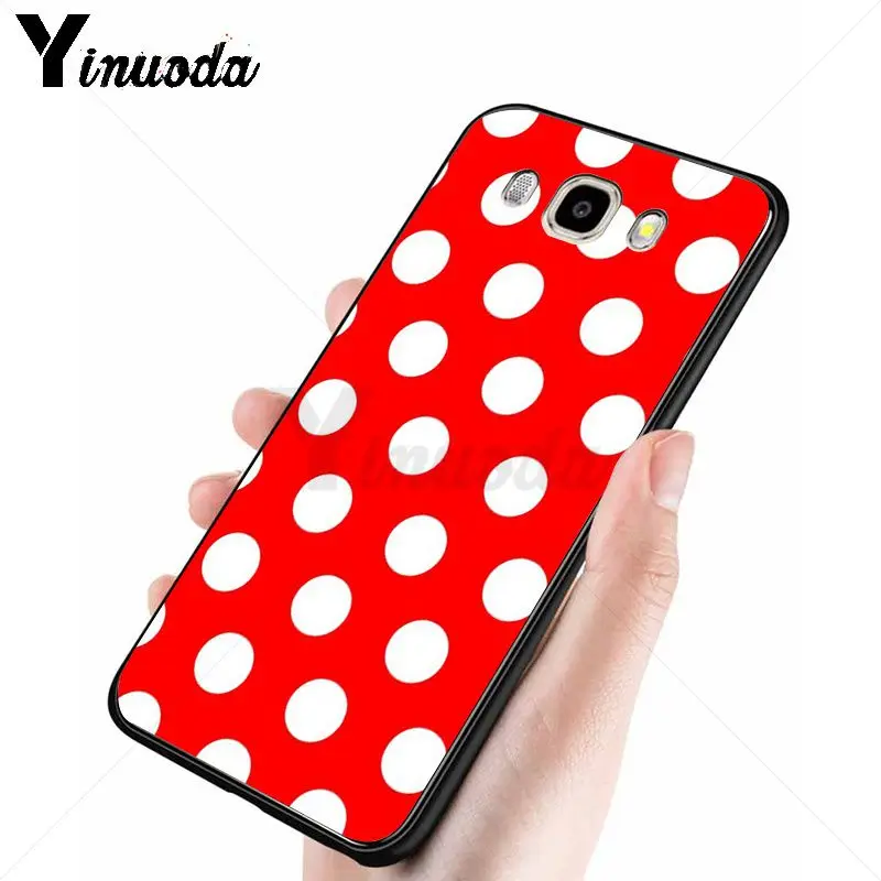 Red Black Gold Polka dots Dot