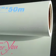 125gsm 2"* 50 м самоклеящаяся полипропиленовая бумага матовая поверхность широкоформатная печать