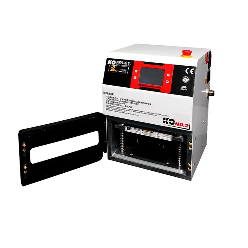  KO NO.2 Newest Upgrade Vacuum Edge Screen Lcd Laminating And Bubble Removing Machine with Edge Moul