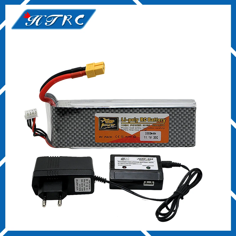 

11.1 V 3300 mah 3S 30C et chargeur Pour quadricoptres Hlicoptres RC Voitures Bateaux Haute Taux batteria lipo voiture pices