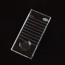 Наращивание ресниц Кристалл Стекло клейкая Палитра для клея прямоугольная шкала Ложные ресницы держатель прозрачного макияжа инструмент