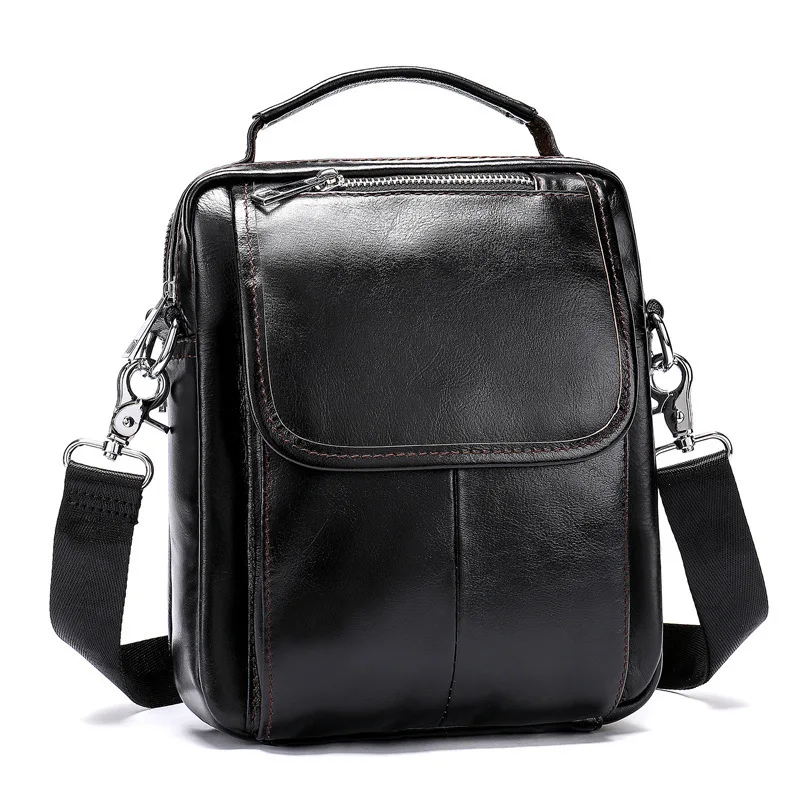 

High Quality Handbag Male Business Briefcase For Travel Bags Genuine Leather Men Bag Men's Messenger Shoulder Bags