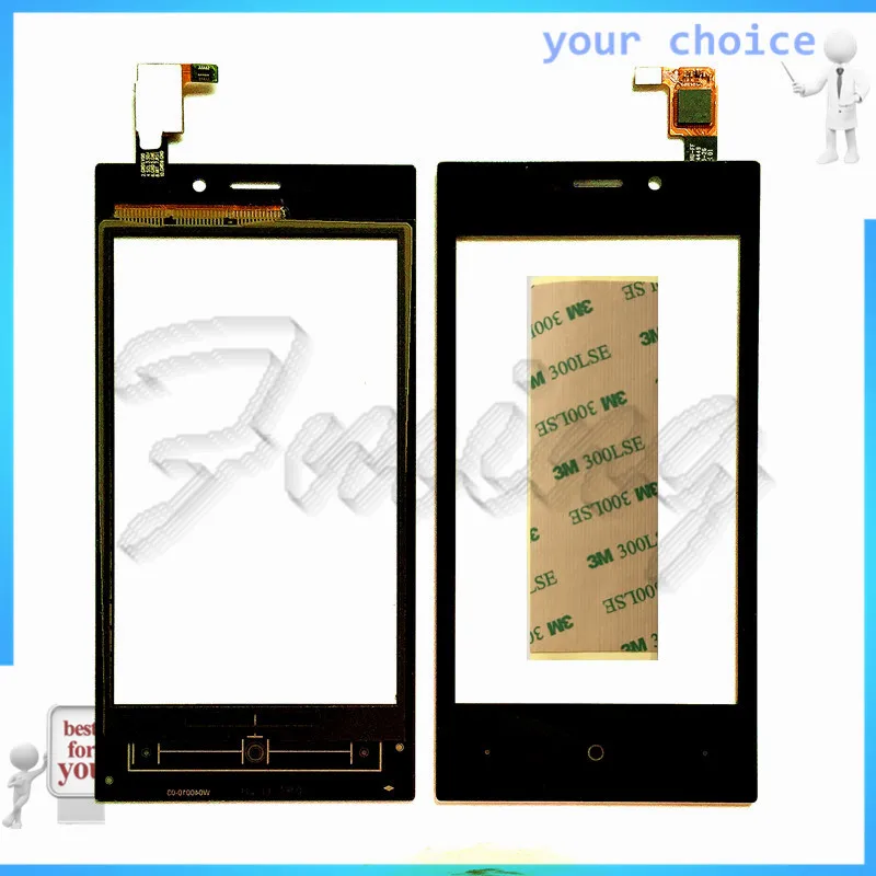 

With Tracking Number Phone Touch Screen Digitizer For Highscreen Zera F rev.S Touchscreen Glass Sensor Touch Panel +tape