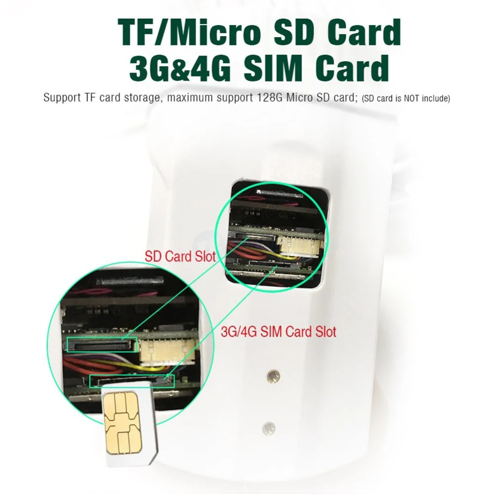 1080P PTZ камера 3G 4G sim карта пуля наружная беспроводная IR 50M 10X зум Автофокус Объектив