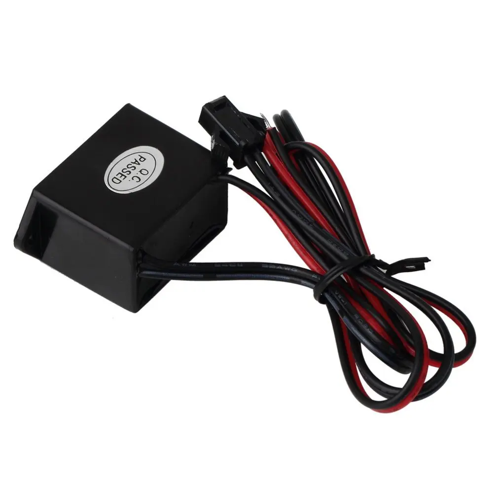 

Black 12V DC to AC Inverter for EL Lamp Wire Electroluminescent 5M Meters AI88