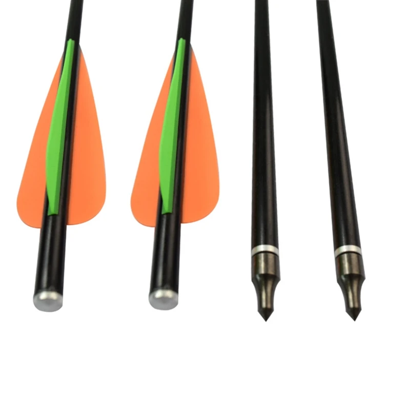 24-Pack 20 Inch Carbon Crossbow Bolts - For Hunting & Target Practice, With Vanes