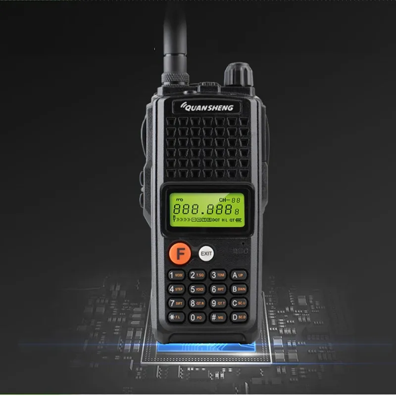 Оригинал Quansheng TG-K10AT Walkie Talkie 10 W высокой Мощность CB радио 4000 mAh UHF VHF для варианта Baofeng 10 W Woki токи UV-5R UV-82