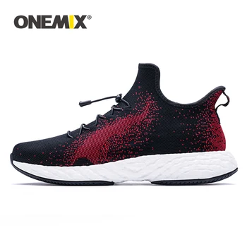 ONEMIX Casual Shoes Men Women Sneakers 2019 Fashion Soft Knitted Mesh Lightweight Casual Vulcanized Flats Couple Jogging Shoes ONEMIX Casual Shoes Men Women Sneakers 2019 Fashion Soft Knitted Mesh Lightweight Casual Vulcanized Flats Couple Jogging Shoes