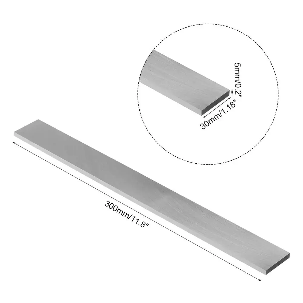 

uxcell New Hot 1pcs Turning Tool Bit HSS Cutter Mill Blank 4mm 5mm Height 20-50mm Wide 300mm Long Square Lathe Turning Grinder