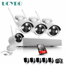 4CH беспроводная wifi ip-камера NVR комплект видеонаблюдения 1.3MP 960P HD ONVIF P2P наружная Водонепроницаемая охранная сигнализация 1080P NVR CCTV система