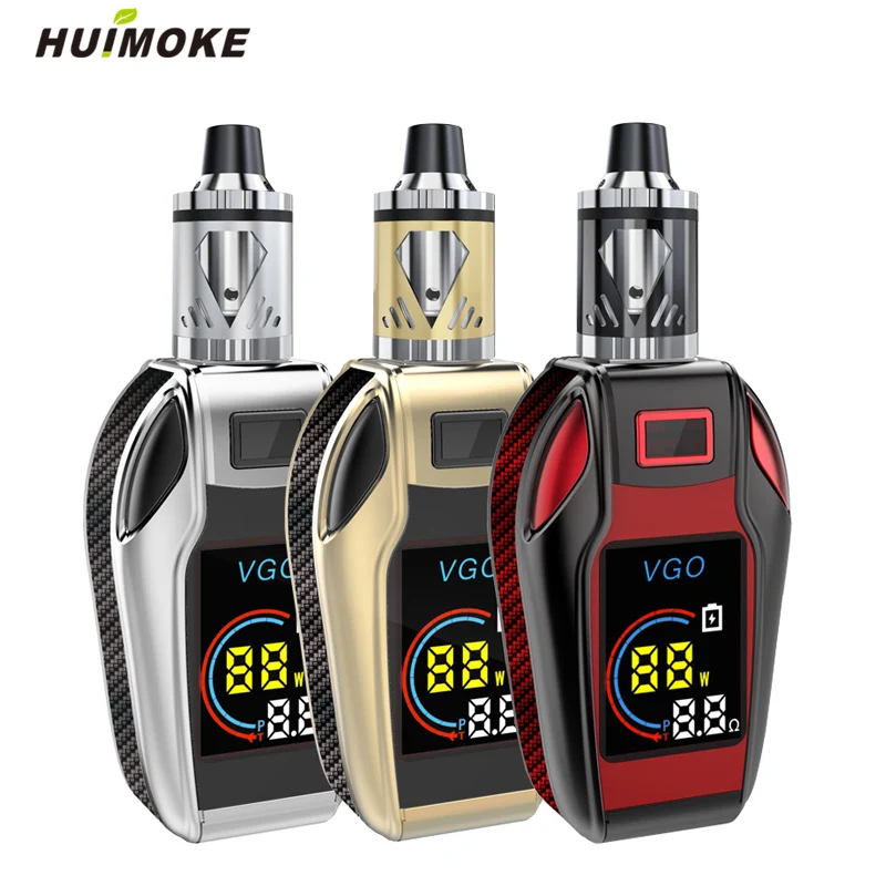 

80W 2.8ML 2600mAh Capacity Electronic Cigarettes Kit With BG Atomizer 0.3 ohm Atomizing Coil Car Key Style Vape Pen