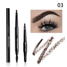 3 в 1 КОСМЕТИКА Pro многофункциональная долговечная ручка для бровей Набор Водонепроницаемый Карандаш для бровей с кисточкой косметический макияж инструмент