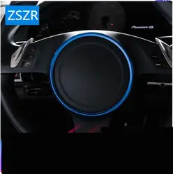 Синий и красный цвета Серебро steeringh колеса декоративная рамка для Porsche caynee Macan Z2EA1321