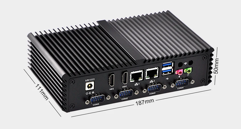 Мини ПК Linux Intel Core I5 I7 Dual LAN 6 серийный безвентиляторный брандмауэр AES NI