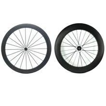 Dimple Surface Carbon Bike Cycling Wheelset front 58 rear 80mm Rims 700C Bicycle Clincher Wheels DT 240 Hub 1420 Spokes 20/24H