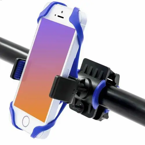 Group Vertical нарульное крепление для мотоцикла MTB велосипеда держатель для велосипеда для универсальных всех мобильных телефонов до 3,5 см в ширину R20 - Цвет: blue