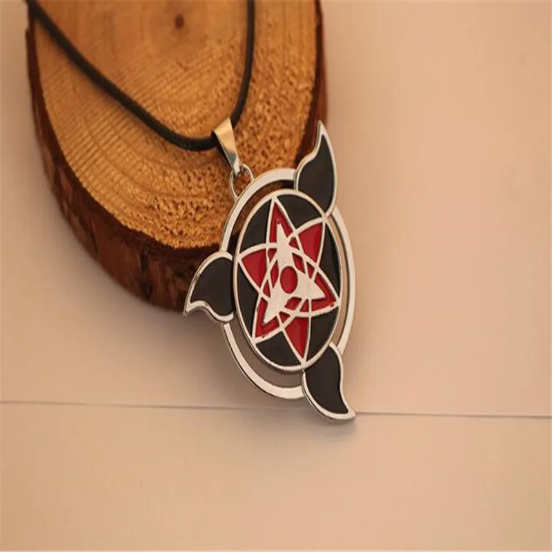 Поворотное ожерелье Naruto Uchiha Sasuke Mangekyou подвеска Шаринган и рождественские подарки