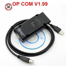 Mais novo opcom v1.99 ferramenta de diagnóstico profissional para opel op com OP-COM com pic18f458 firmware v1.99 scanner automóvel