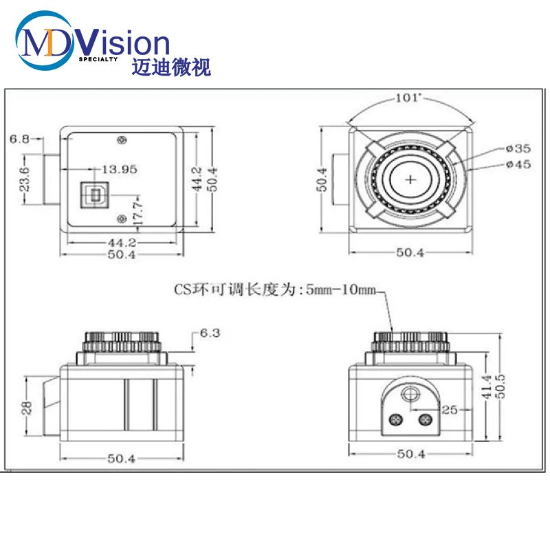 USB 1.3MP монохромная промышленная камера+ SDK+ Demo Rolling Shutt, поддержка openCV Labview Halcon Matlab Machine Vision application