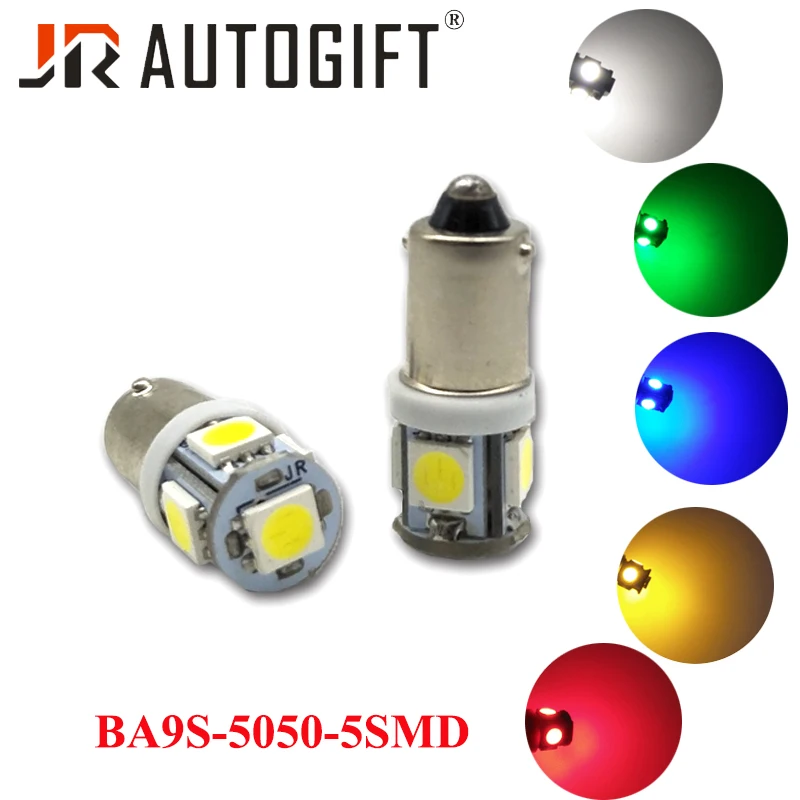 200 шт. 12 В 24 BA9S 5050 5 SMD СВЕТОДИОДНЫЙ T11 T4W H6W 233 автомобильная лампа для Peugeot 2008 203