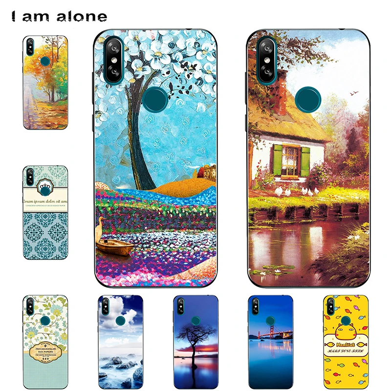 Сумка для телефона I am alone Для Doogee Y8 Y8C 2019 6 1 &quotмягкий TPU мобильный модный Печатный