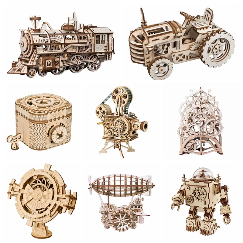 

Robotime Diy 7 Kinds Wooden Blocks with Exquisite Package For Dropshipping