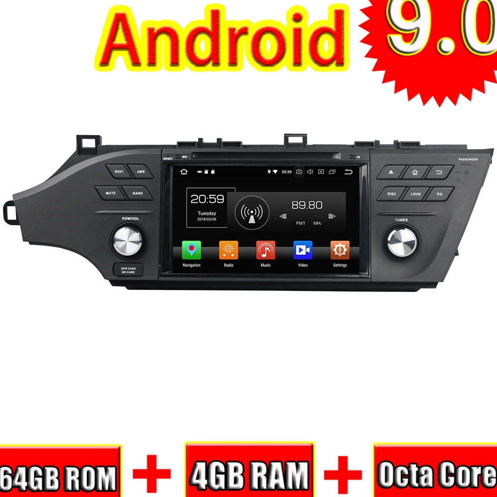 Автомобильный DVD-плеер Topnavi Android 9 0 для Toyota Avalon 2015-2016 стерео GPS-навигация