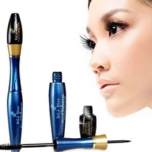 Makeup Beauty Mascara + Waterproof Double Dual Head Cosmetic Brush