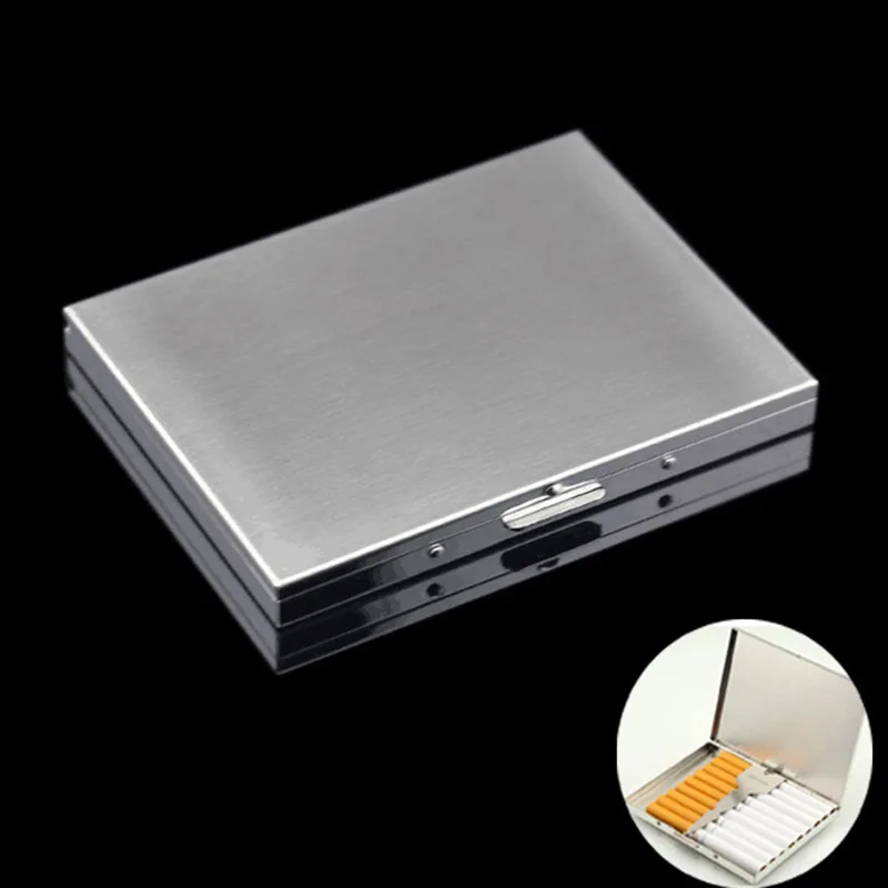 

Cigarette Case Lady Slim Cigarette Universal Portable Slim Creative Personality Stainless Steel Cigarette Holder Name Card Box