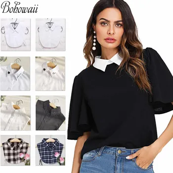 

Fashion Fake Collar Lace White Detachable Collars Corbatas Blouse Half Shirts 21 Design False Collar for Woman