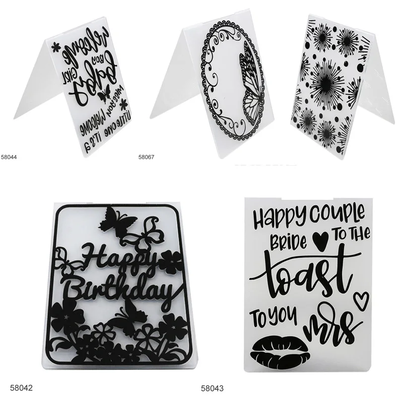 

Lace Pattern Paper Cards Wedding Decor DIY Craft Card Making Scrapbooking Plastic Embossing Folders Photo Album Template Stamp