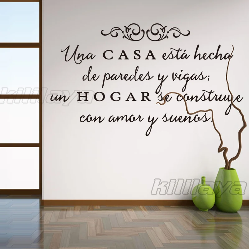 Wall Decor Amore Promotion For Promotional Stickers Spanish Quote Dios Bendiga Este Hogar Vinyl Wall Sticker Decals Art Vinilos Pegatinas Home