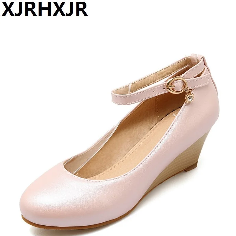XJRHXJR Women Spring Summer Dress Shoe Comfortable Wedges XJRHXJR Women Spring Summer Dress Shoe Comfortable Wedges