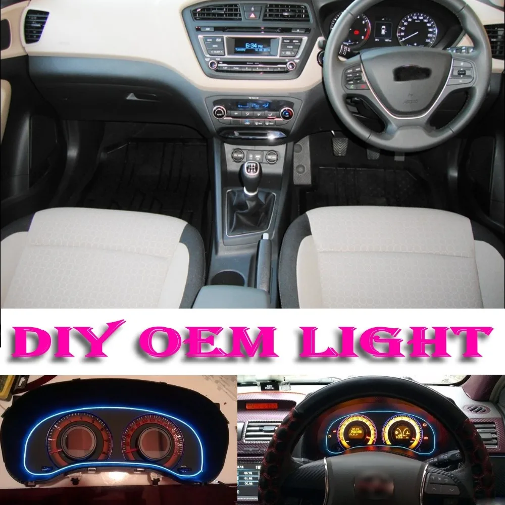 Car Atmosphere Light Flexible Neon Light El Wire Interior