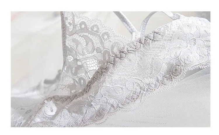 CINOON New Sexy Push Up Front Closure Lingerie Set Beautiful back Underwear Lace Brassiere Women Bralette Bra And Panties Set (25)