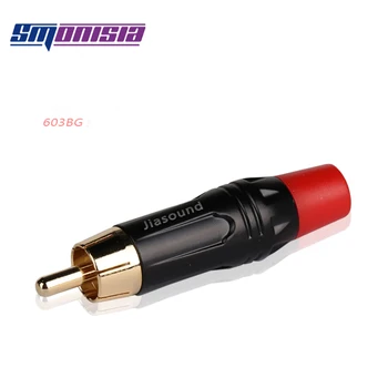 

Smonisia 10pcs AV RCA Connector Terminal Wire Audio Video Welding Plug 603BG