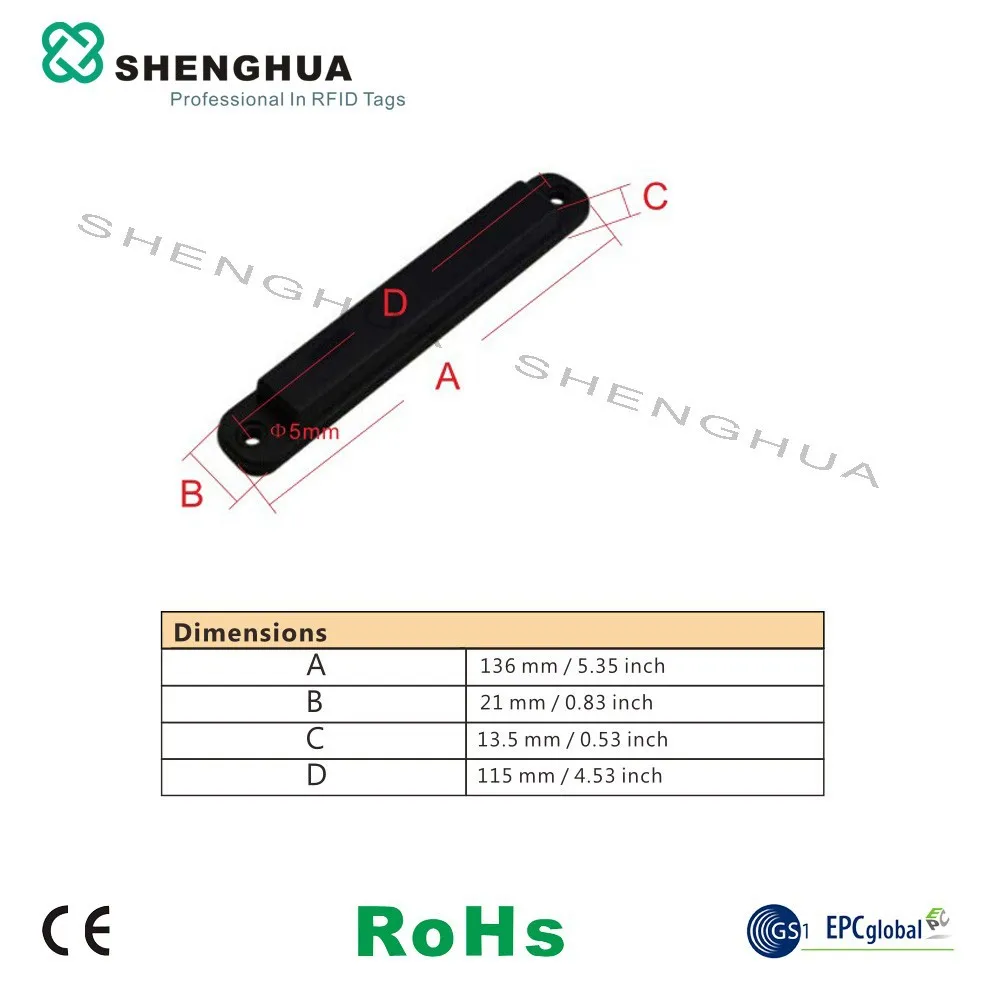 20 шт/лот оборудование слежения с пластиковой rfid металлическая бирка