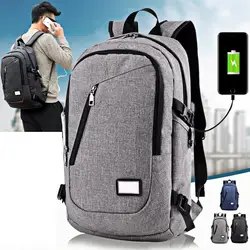 Новый Для мужчин многофункциональный зарядка через usb ноутбук рюкзак унисекс путешествия Тетрадь сумка Повседневное подросток Анти-Вор