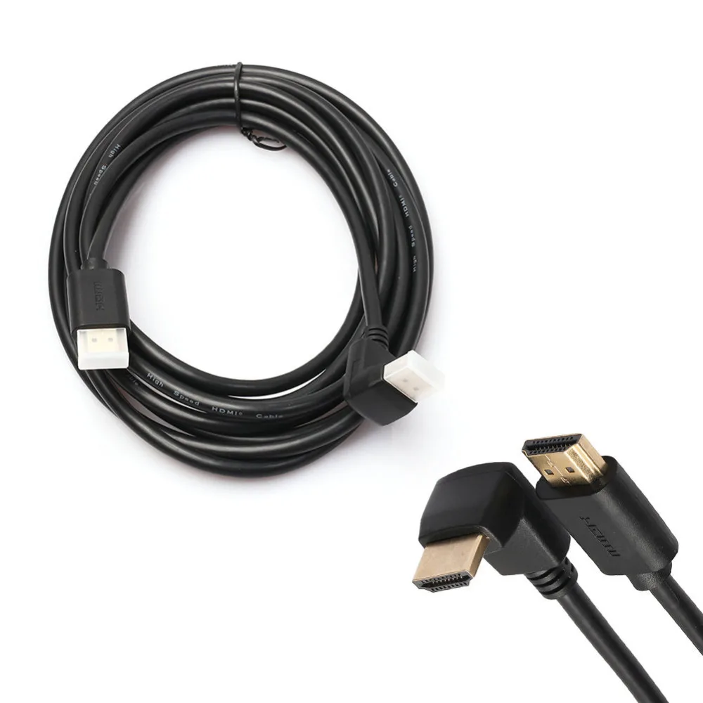 HDMI Cable Right Angle 270 Degree Elbow High Speed HDMI Cable 2017 New Supports 4K 3D Ethernet and ARC For Roku Boxee Xbox360