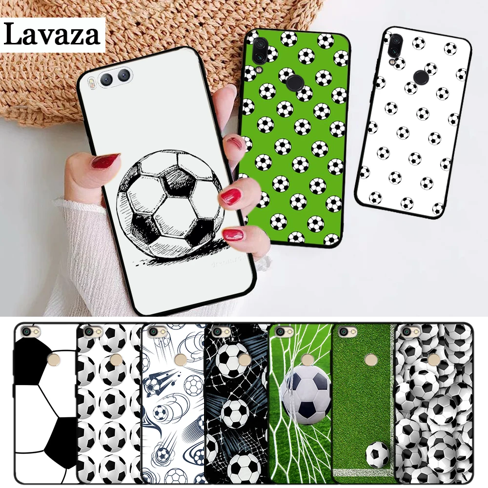 

Lavaza Football Soccer Ball on water Silicone Case for Xiaomi Redmi 4A 4X 5A 5 Plus S2 6 6A 7A K20 Note 4 7 Pro Prime Go