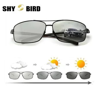 

2018 Photochromic Sunglasses Men Polarized Discoloration HD Goggles Male Anti Glare Driving Glasses Brand Design Eyewear Oculos