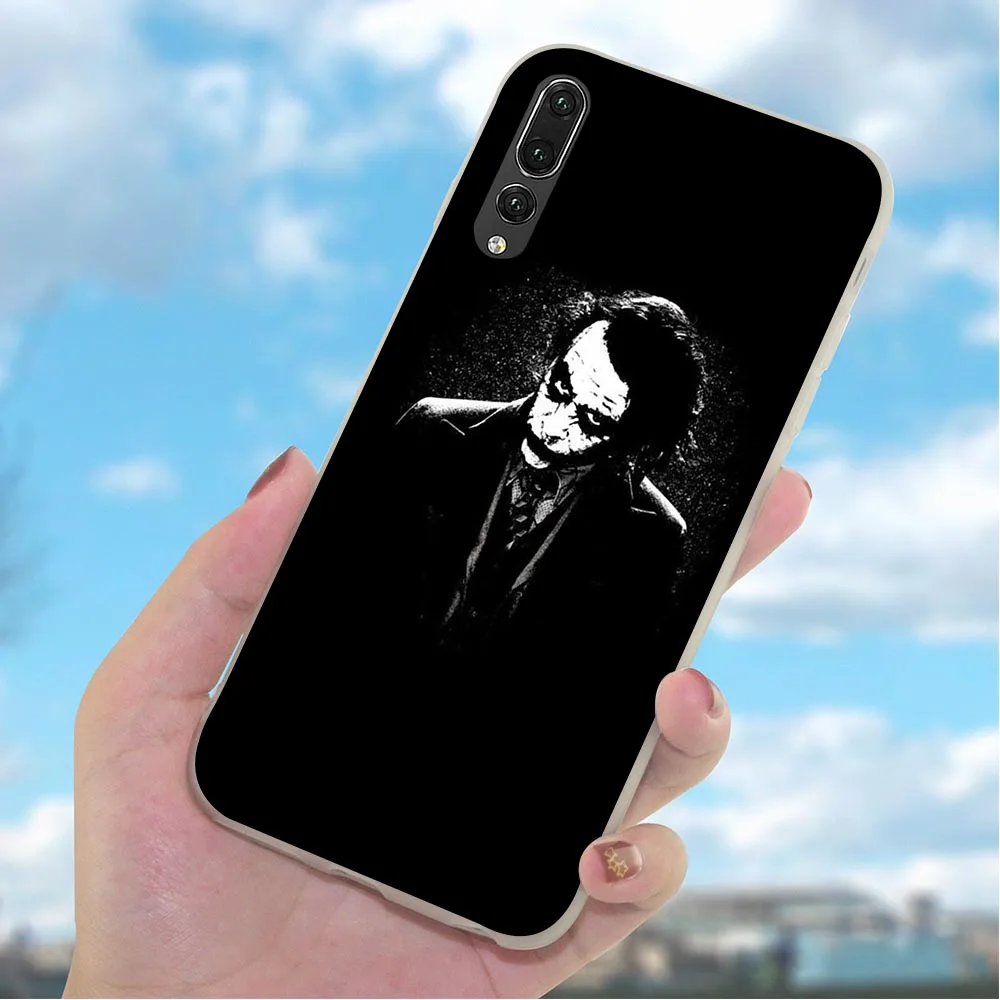 Мягкий ТПУ чехол для телефона Джокер Темный рыцарь Для Huawei P20 Pro Чехол P10 P8 Lite P9 Mini P