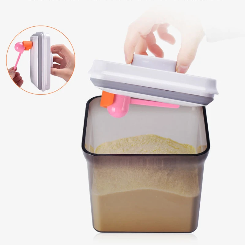 Baby Milk Powder Box Child Food Storage BPA Free Container Infants Leak Proof Portable Pot Toddler Large Seal Dinnerware MY0028 (9)