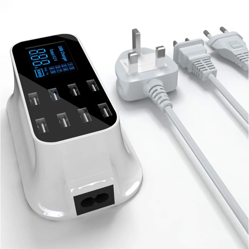 Multi USB Charger 8 Port Desktop Charging Station LED Travel Wall Charger for apple iPhone 8/7/6/6S/Plus iPad Smart Phone Tablet Multi USB Charger 8 Port Desktop Charging Station LED Travel Wall Charger for apple iPhone 8/7/6/6S/Plus iPad Smart Phone Tablet