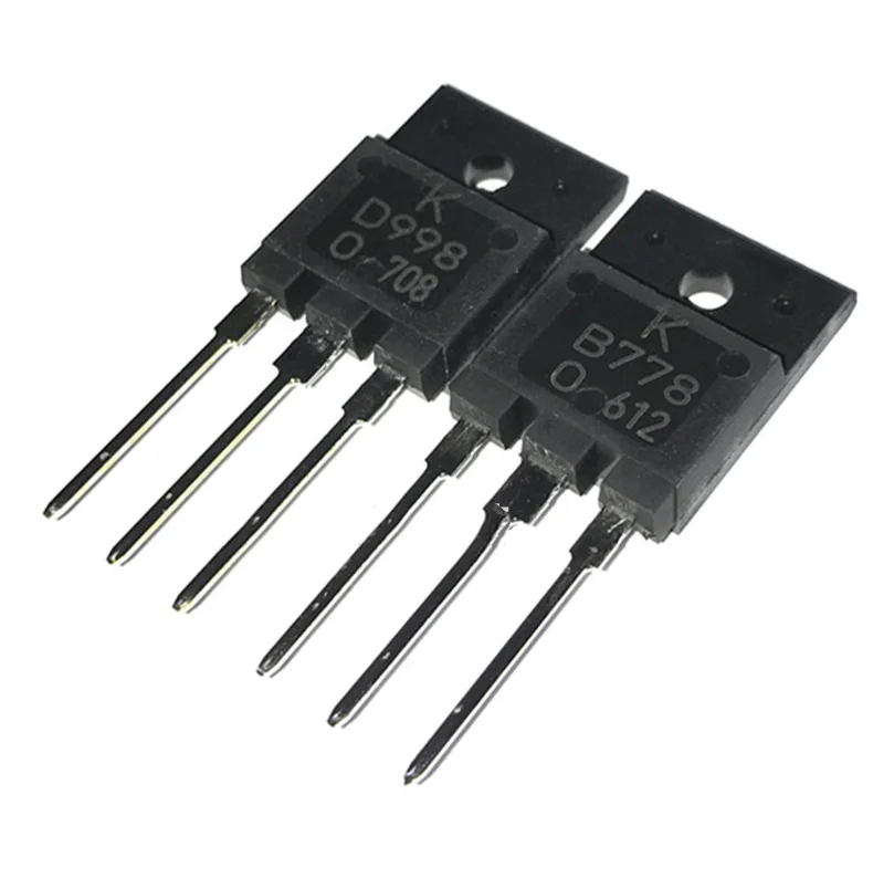 

B778 1pcs=2SB778 D998 1pcs=2SD998 T0-3PF Audio high power matching tube