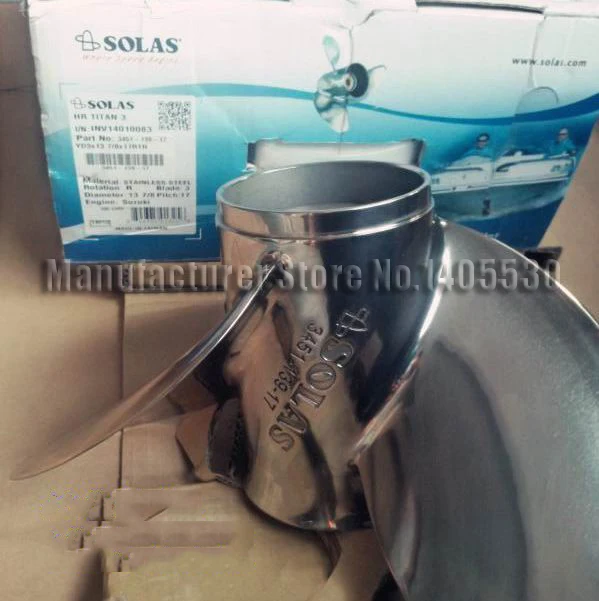 

Top quality Stainless Steel Propeller 15 slots for Yamaha 75-115hp outboard motors made in Taiwan SOLAS 13.2X17