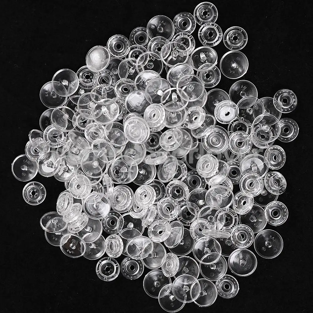50 Kam Snaps Black T5 Size 20 Plastic Studs//Poppers//Dummy Clips
