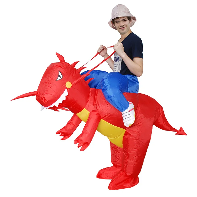 Coshome для взрослых и детей сумо Единорог Динозавр Надувные костюмы талисманы ковбойские костюмы нарядная одежда на Хэллоуин