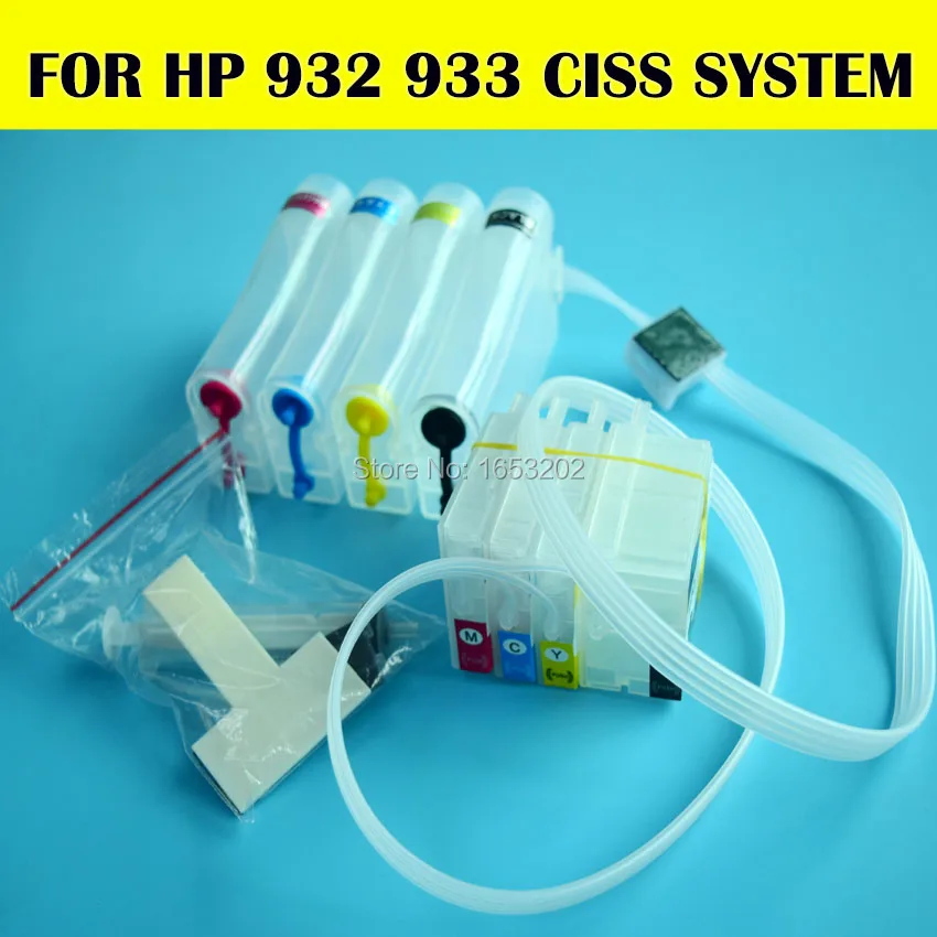 1Set HP932 933 Sistema Di Inchiostro Ciss Per Stampante HP Officejet 6100 6600 6700 7110 7510 7512 7610 7612 - Foto 13
