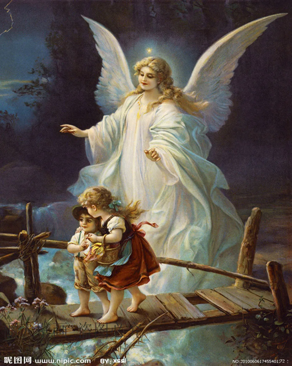 

Famous Painting Oil Style Angels Religion Painting European Wallpaper Mural Rolls Hotel Living Room Bedroom Building Wall Decor